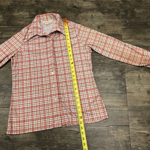 Vintage Kokobay By Eccobay Polyester Button Up‎ Shirt Plaid (NO SIZE TAG) (26) - Picture 2 of 10